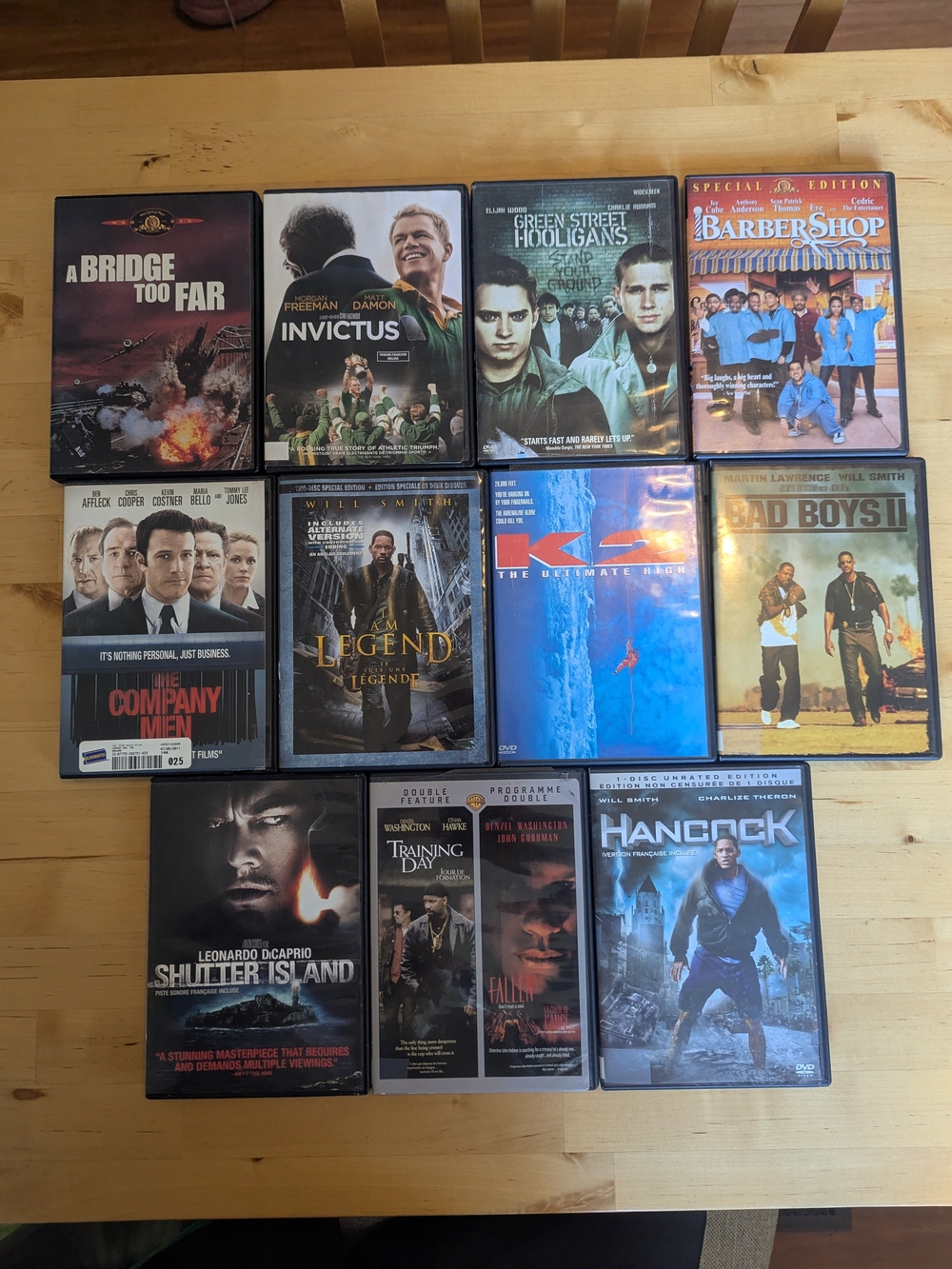 Assorted Movie DVD Collection - (Set of 12) Action, Suspense, Thriller Films